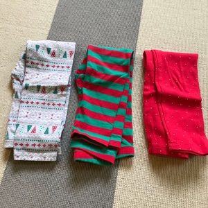 Holiday Legging Bundle size 3 and 4T